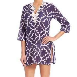 NWT  Roller Rabbit Blue
Meena Kurta Monaco Pool Cotton
Tunic Dress  B